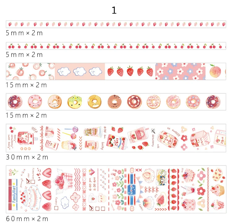 Г-н Бумага 14 видов конструкций 6 шт./компл. 5/15/30/60 мм милый мультфильм красочный клейкие ленты Скрапбукинг деко DIY Творческий Kawaii клейкой ленты