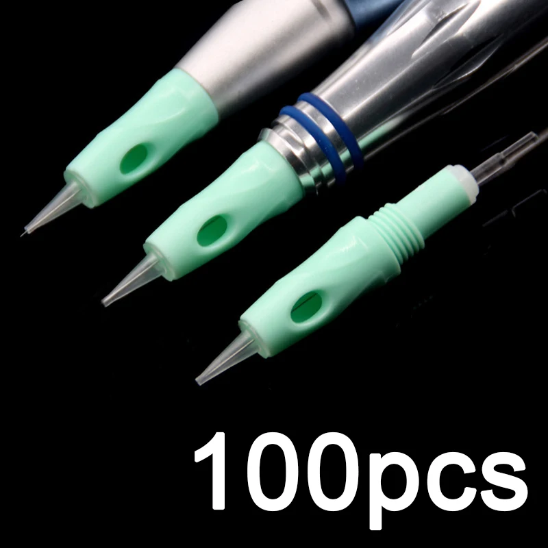 

100pc digital tattoo machine permanent makeup eyebrow cartridge tattoo needle 1RL/3RL/5RL/7RL/5F/7F for Liberty charmant machine