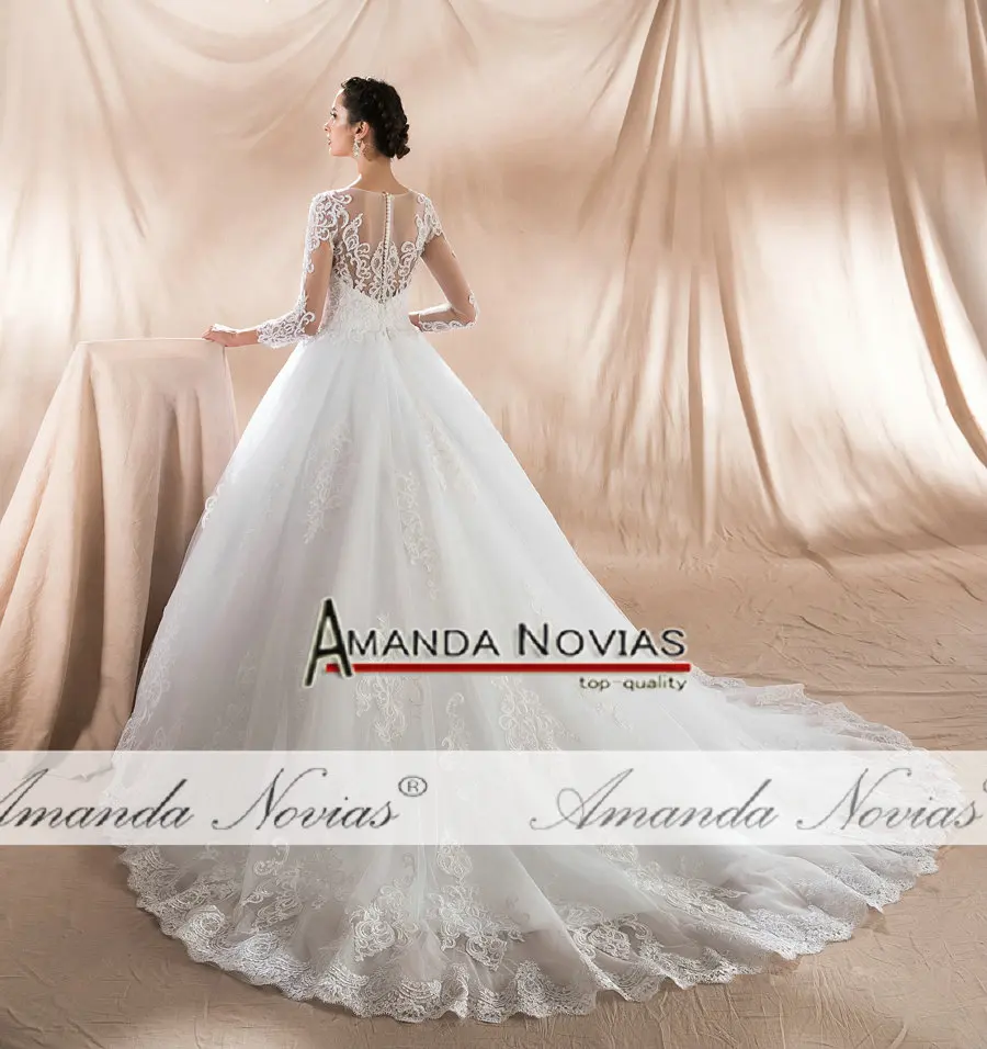 Аманда Novias Милое Свадебное платье с жемчугом новое платье невесты vestidos de noiva