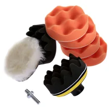 Yetaha 9 шт 100 мм Набор Для Полировки Автомобиля, буферные площадки из губчатой ваты и пены M10 адаптер для сверления, набор для полировки