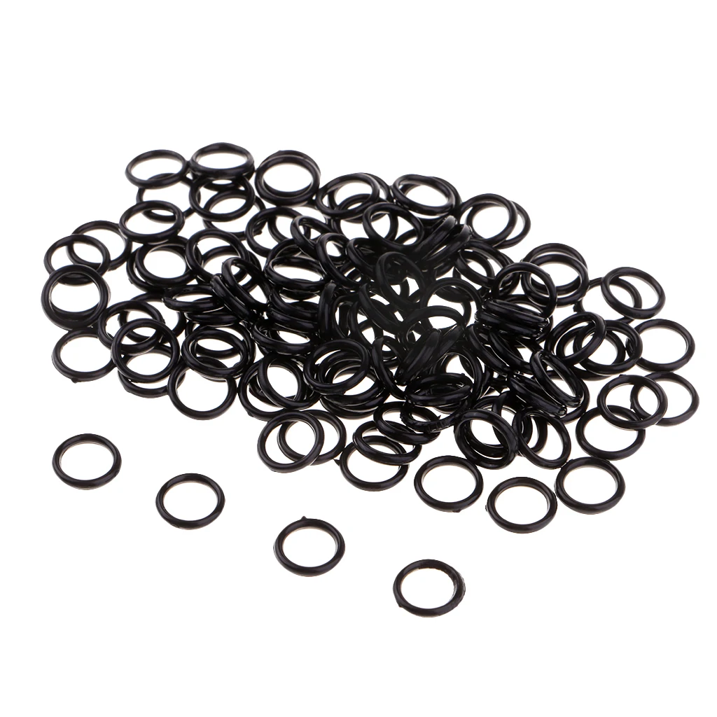 100 Pieces Nylon Bra Strap Adjuster Slider O Ring Lingerie DIY Sewing Crafts 6mm