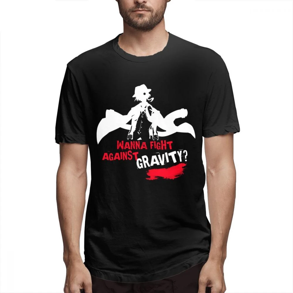 

Bungou Stray Dogs Tees Chuuya Nakahara Top Tees Man Round Neck Men Free Shipping 3D Print Quality Cotton T Shirt For Boy