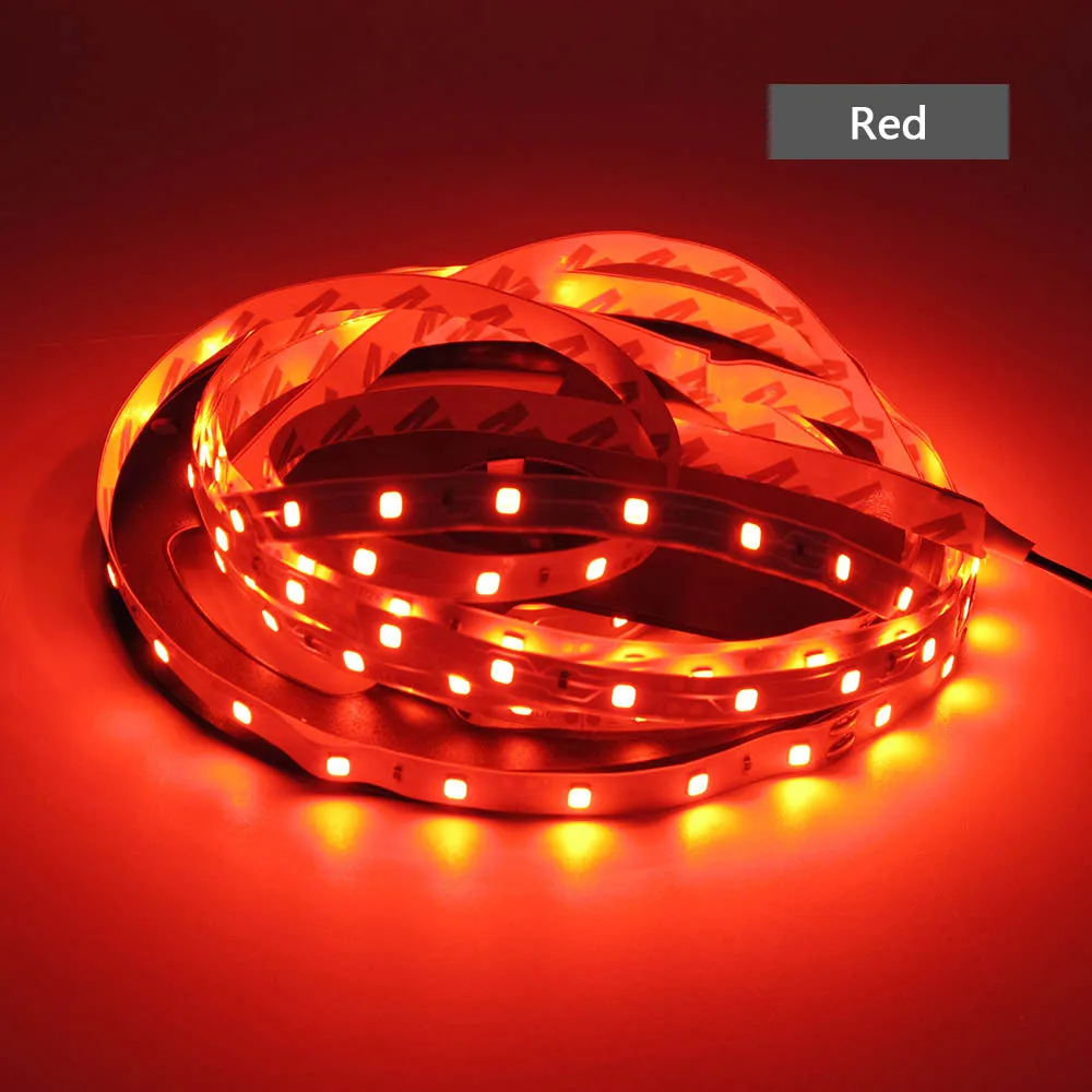 5 м/лот RGB светодиодный светильник, не водонепроницаемый 300 светодиодный s SMD 2835 12 В светодиодный светильник, белый/теплый белый/синий/зеленый/красный/RGB светодиодный светильник - Испускаемый цвет: 5M Red