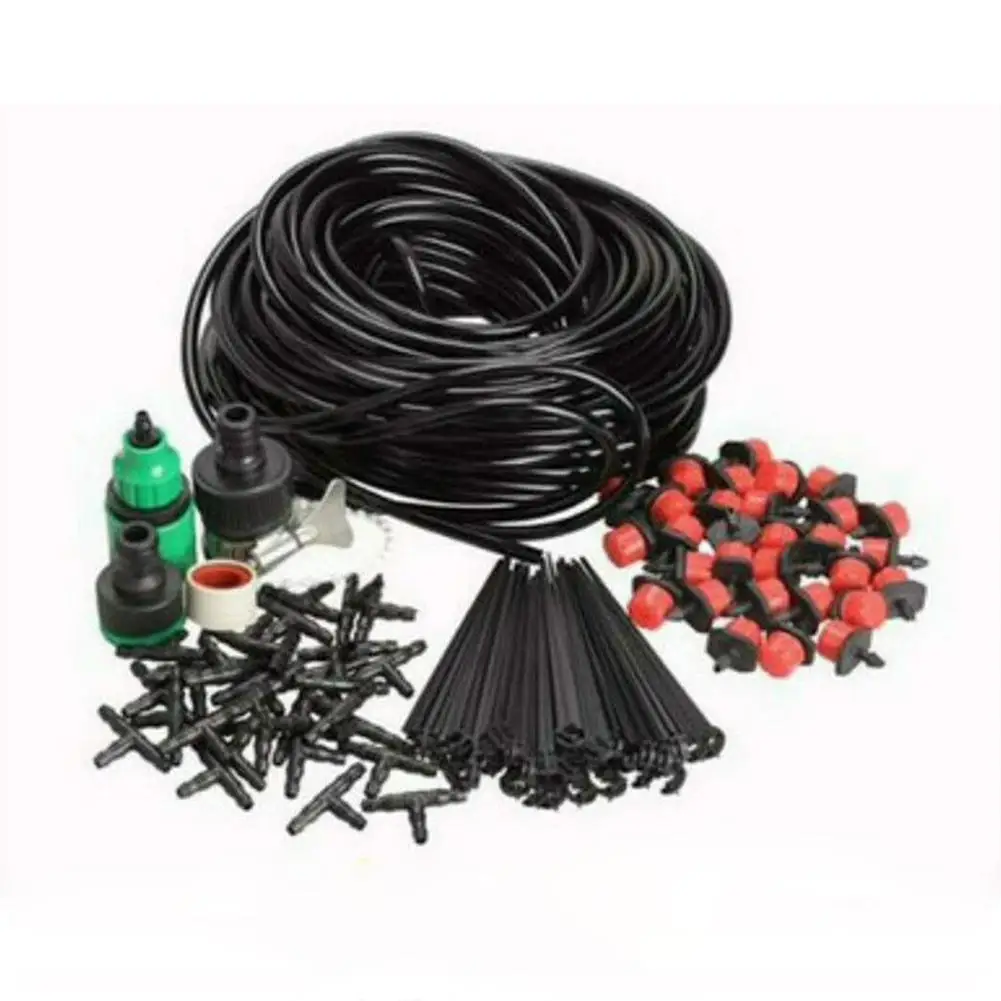 

25M Micro Drip Irrigation System Automatic Timer Self Plant Watering Gardening Accessories
