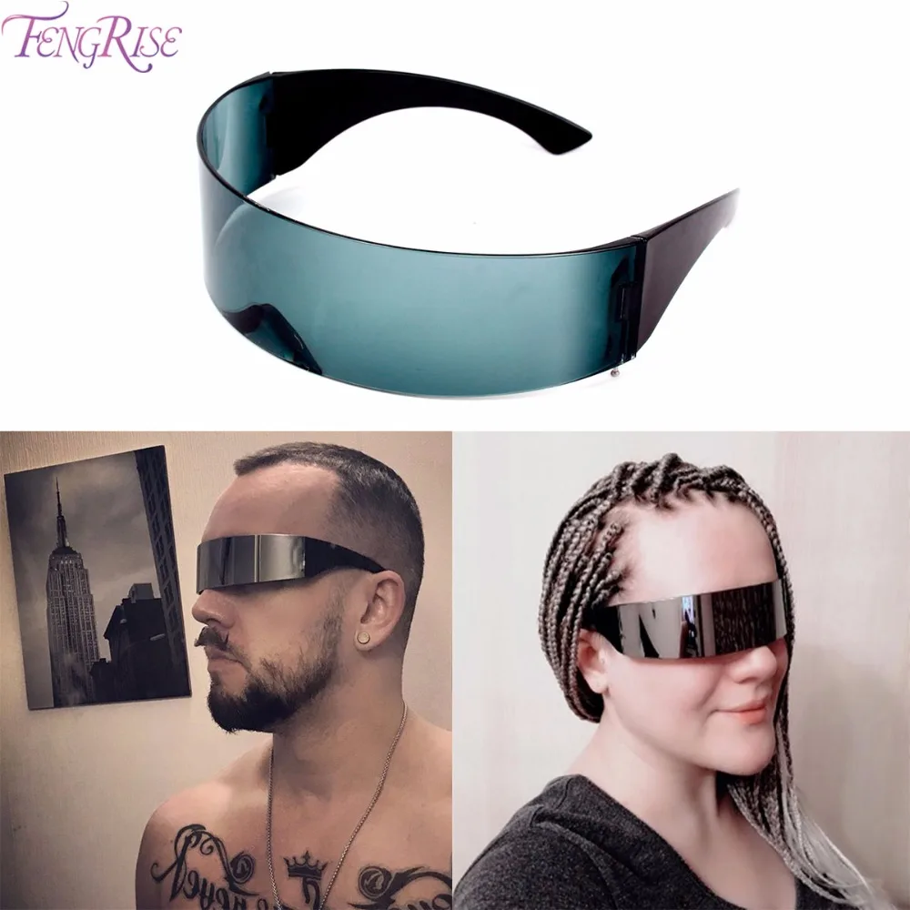 Забавные футуристические солнцезащитные очки FENGRISE новые для Хэллоуина