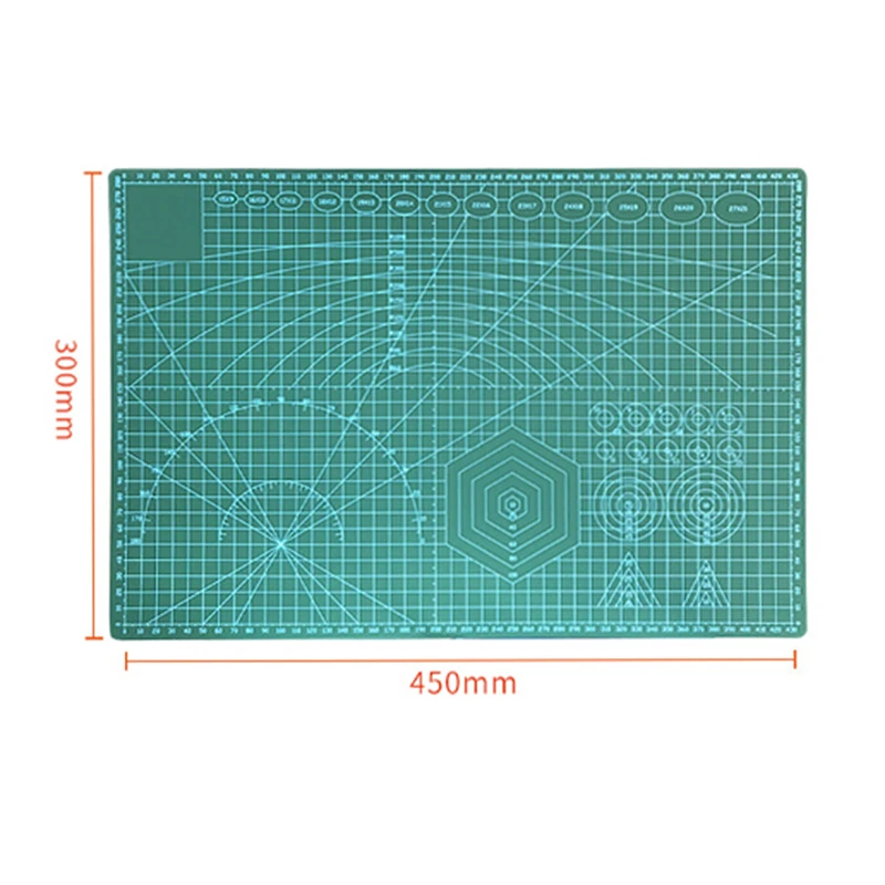 450*300*3 мм резки мат A3 многоцелевой бумагорез ремесло Двусторонняя прочного ПВХ с принтом