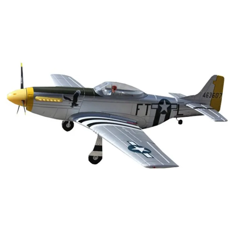 Dynam P-51D для Mustang V2 серебро 1200mm размах крыльев ЭПО Warbird RC самолет PNP игрушка детский подарок