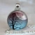 Tree Of Life Glass Cabochon Statement Pendant Necklace 23