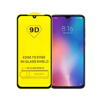 

5pcs 9D Full Glue Tempered Glass Xiaomi Pocophone F1 Full Coverage Screen Protector Protective Film Xiaomi Mi 9 Mi9 SE