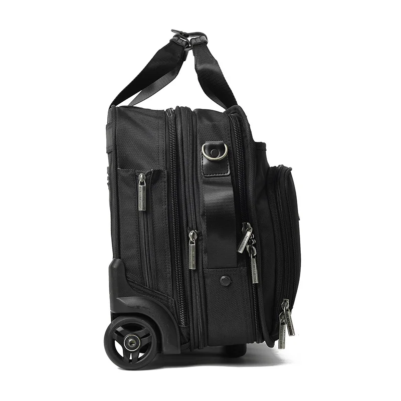 US $147.42 CARRYLOVE 16 Inch Business Trip Rolling Luggage Multifunction Suitcase Wheels Men Carry On Trolley Pilot Laptop Bag Travel Bag
