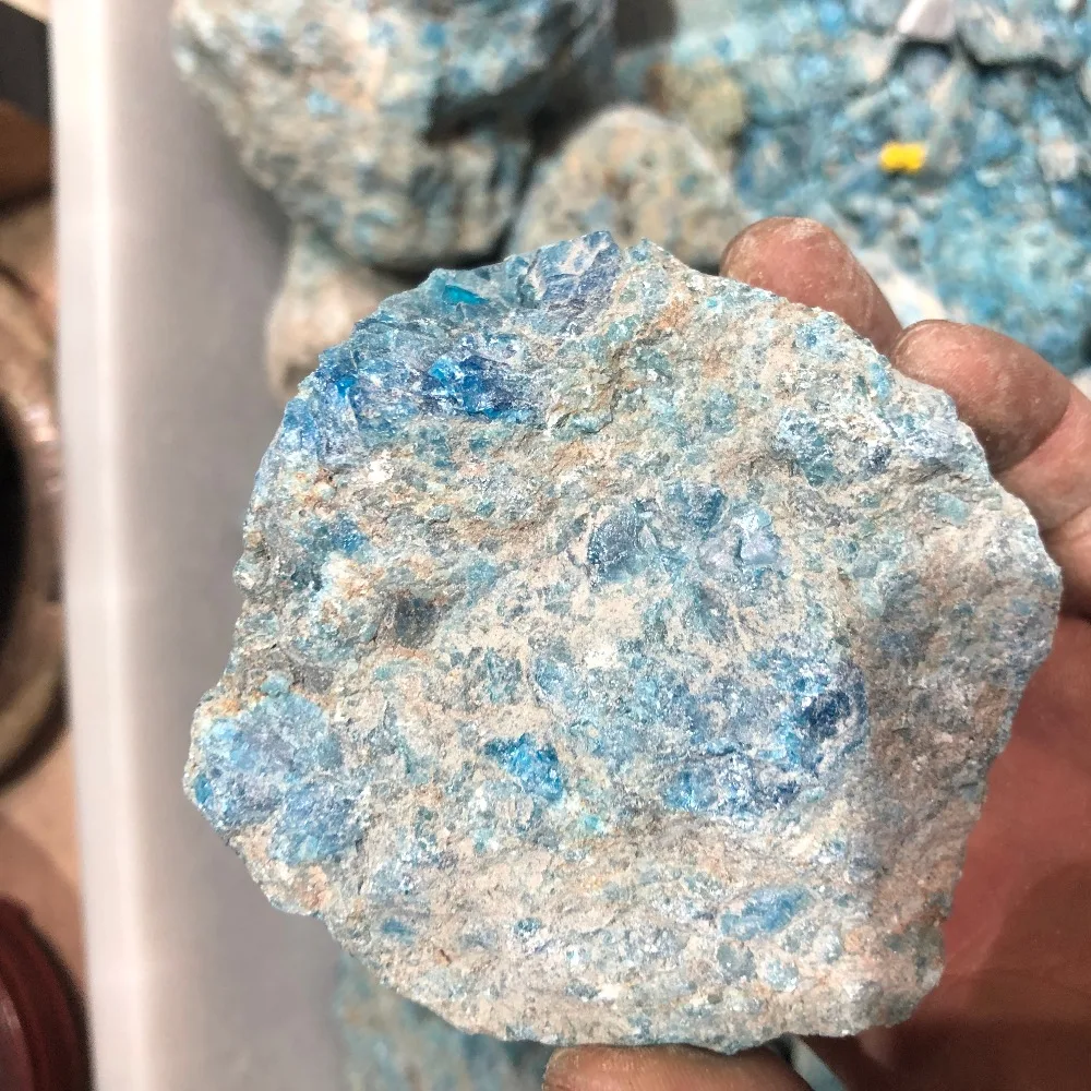 

150g Natural Blue Apatite Rough Raw Stone Rock Specimen From Madagascar