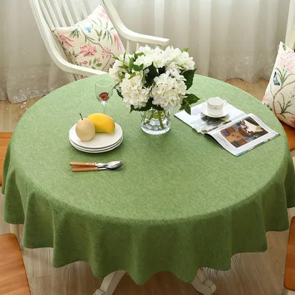 ZHUO MO Modern Decorative Table Cloth round tablecloth Home Kitchen Table Cloths Party Banquet Dining solid color Table Cover