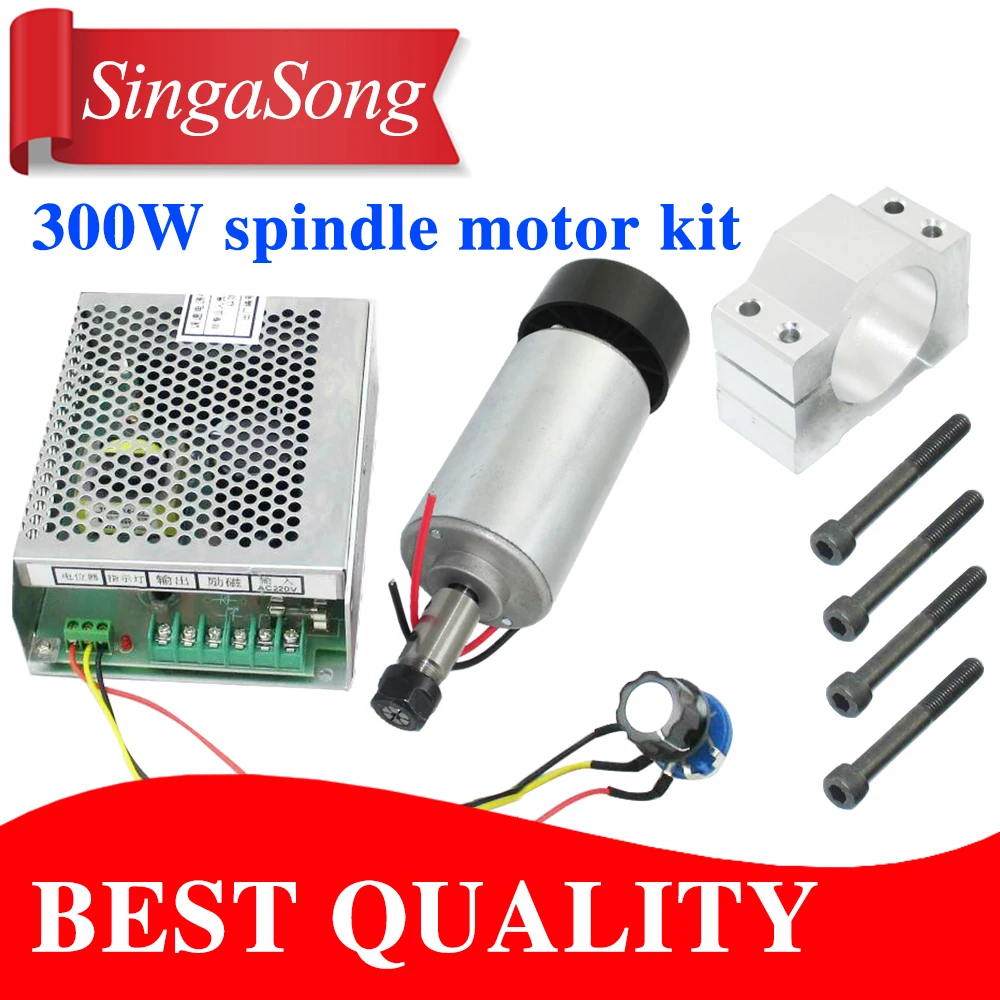 

TOP 0.3KW cnc spindle motor 300W spindle motor DIY dc 12-48 cnc 300w spindle motor for PCB milling machine