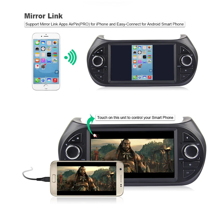 Discount 2 Din Android 8.1 8.0 Car Radio Car Multimedia player GPS DVD For FIAT Fiorino Qubo Citroen Nemo Peugeot Bipper autoradio wifi 34