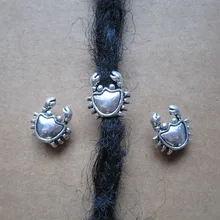 5 шт./упак. металлическое серебристое, подвязанные лентой, с объемной волной, дредлоки, для увеличения объема, бусины кольца трубки около 4,8 мм отверстие для Аксессуары для волос