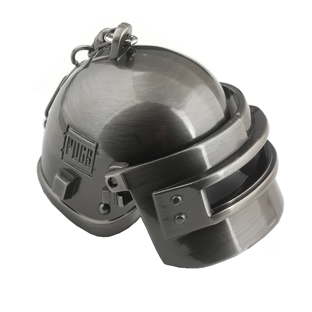 

PUBG 3D Helmet Keychain Playerunknown's Battlegrounds Can Opene&Closed Helmet High Quality Metal Car Keyring For Men Women Gift