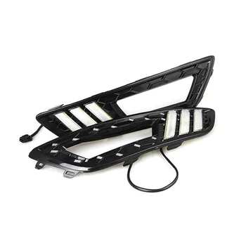 

For Ford focus 3 2015 2016 2017 Sedan Hatchback Car Daytime Running Lights DRL LED With Turning Signal Fog Lamp Auto Lights