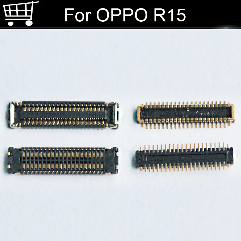Соединитель FPC для OPPO R15 2 шт. ЖК-дисплей на гибком кабеле материнская плата R 15