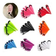 Акриловый ушной пирсинг, расширитель для растягивания ушных растяжек, пробки и тоннель, пирсинг ушей, 1,6-20 мм, сексуальные украшения для тела