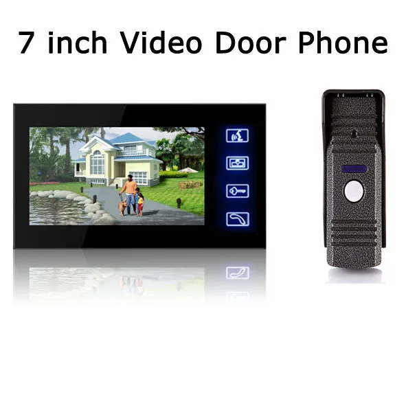 

DHL Freeshipping NEW Hot Wired Video Door Phone Audio Visual Intercom Entry System For House Villa 1V1