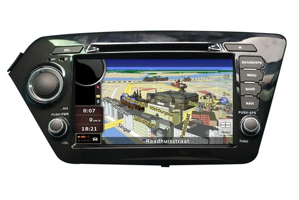 Excellent 8" in-dash Car DVD player with GPS(optional),USB/SD,AUX,BT/TV,audio Radio stereo,car multimedia headunit for KIA K2 2011 2012 3