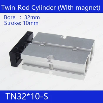 

TN32*10-S Free shipping 32mm Bore 10mm Stroke Compact Air Cylinders TN32X10-S Dual Action Air Pneumatic Cylinder