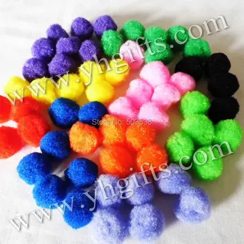 

1000PCS/LOT.25mm/2.5cm/1inch Pompom,Pom-pom,Craft material.Craft work.Handmade tools.Kindergarten crafts.Wholesale.OEM packing
