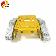 Все металлические MTS300 шасси танка радиоуправляемая модель танка гусеничный автомобиль амортизация шасси с двойной DC 12 V мотор+ металлические дорожки