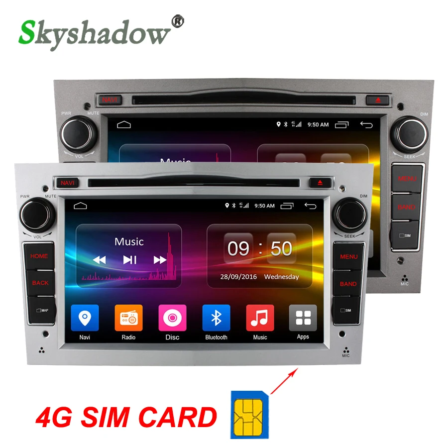 Ownice c500 8 Core 2 ГБ RAM 32 ROM 4 Г SIM Android 6.0 Автомобильный DVD игрок RDS Радио GPS блютуз Для Opel