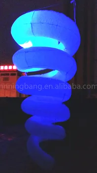 

Free shipping diameter 1.5m giant led inflatable screw