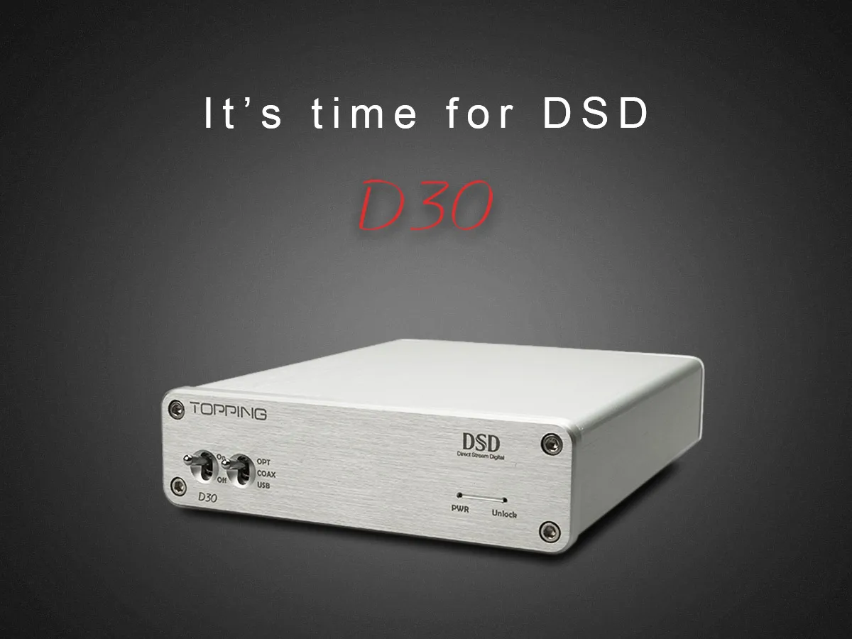 Придет D30 DSD аудио декодер усилитель Дома USB DAC аудио усилитель XMOS CS4398 оптического волокна Вход Decodificador