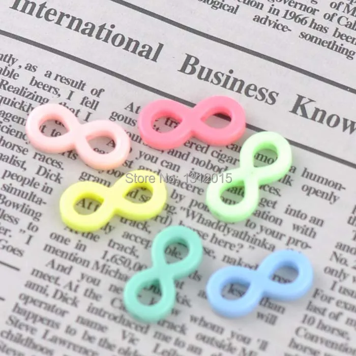 

Free Shipping! Acrylic Spacer Beads 8 shape Round Mixed Lucky Color 21x10mm,150PCS