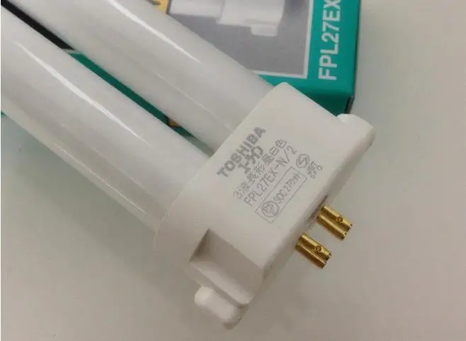 Компактная флуоресцентная лампа TOSHIBA 27 Вт FPL 27EX N/2 CFL дневного света с 4