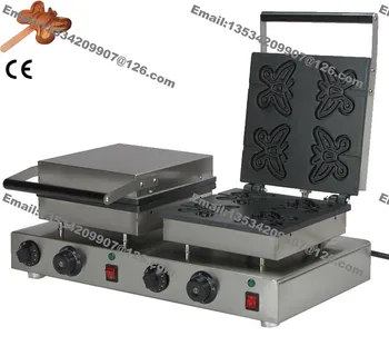 

Free Shipping 8-Slice Commercial Use 110v 220v Electric Nonstick Butterfly Waffle Stick Baker Machine Maker Iron