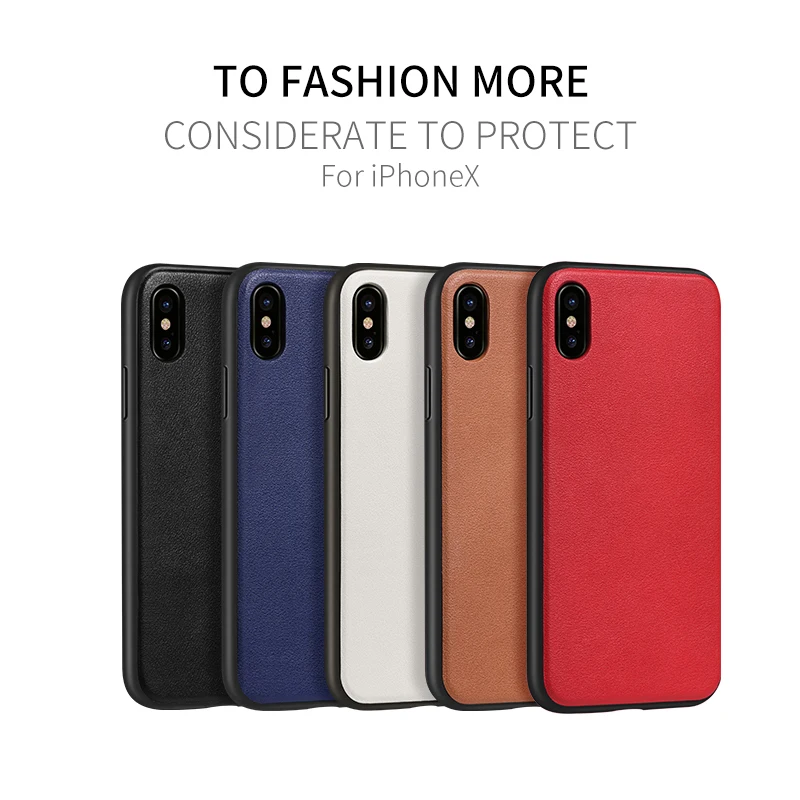 HOCO Luxury Magnetic Flip Cases For iPhone X Case Leather Card Slot Phone Cases for iPhone X Cover Coque