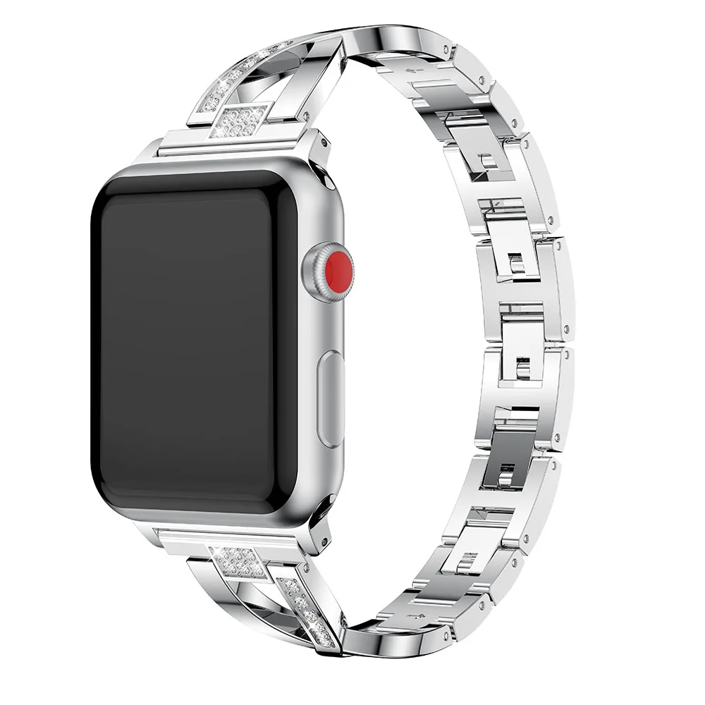 Нержавеющая сталь для Apple watch band 44 42 мм Watch 40 38 браслет часов cinturino 5 4 3 2 1|Ремешки