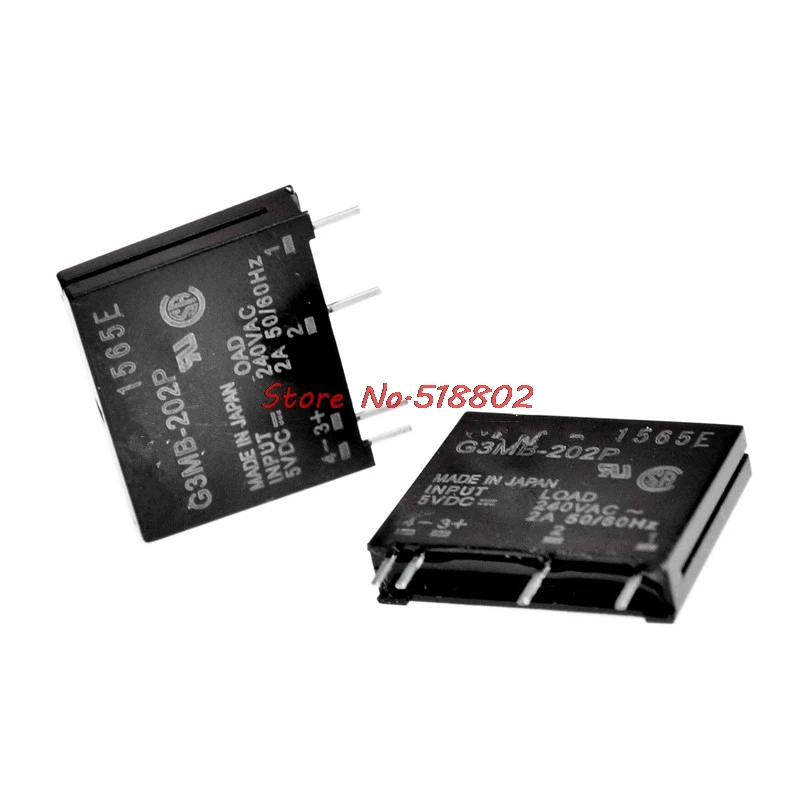 

1pcs/lot New original solid state relay G3MB-202P DC-AC PCB SSR In 5VDC,Out 240V AC 2A In Stock