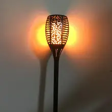 Солнечная пламя лампы мерцающий IP65 Водонепроницаемый светодиодный Украшения Сада Пейзаж лампа для газона путь освещения Torch Light Spotlight