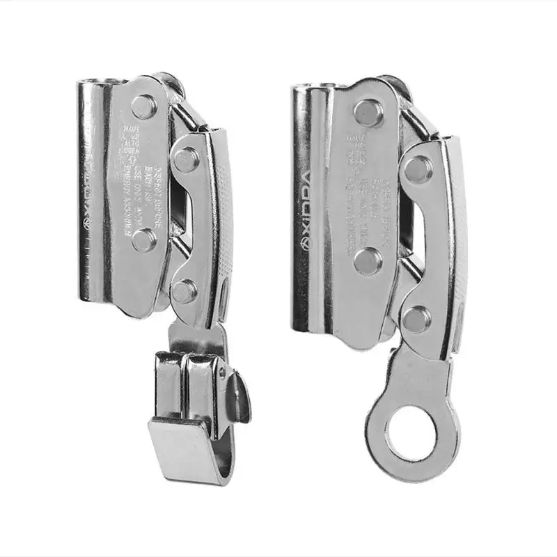 

Alloy Steel Climbing Abseiling Safety Stop Descender Anti-falling Self-locking Rappelling Belay Device Engineering Protectio