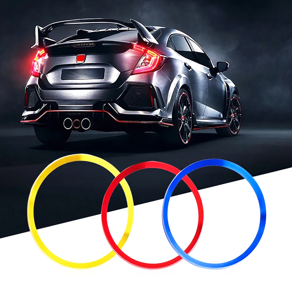 4pcs Aluminum Alloy Wheel Center Hub Ring Decorator Cover Trim Fit For Honda Civic 2016 2017