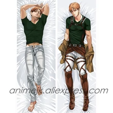 Аниме JK Attack on Titan Levi Ackerman мужской Dakimakura наволочки для подушек наволочка