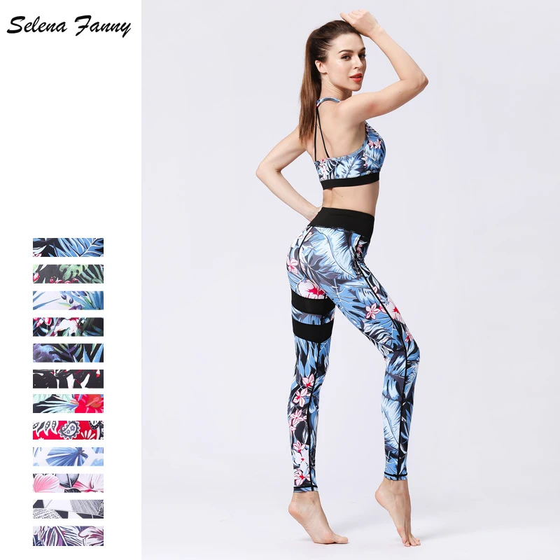 Женский спортивный комплект Selena Fanny из 2 предметов для йоги фитнеса бега
