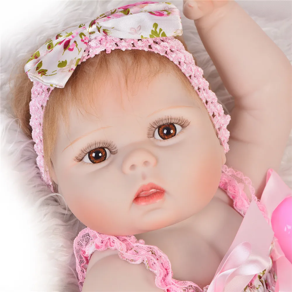 23 дюймов Bebes Reborn menina Кукла полностью силиконовая виниловая Кукла reborn baby куклы Реалистичная принцесса детская игрушка кукла для детского дня подарки