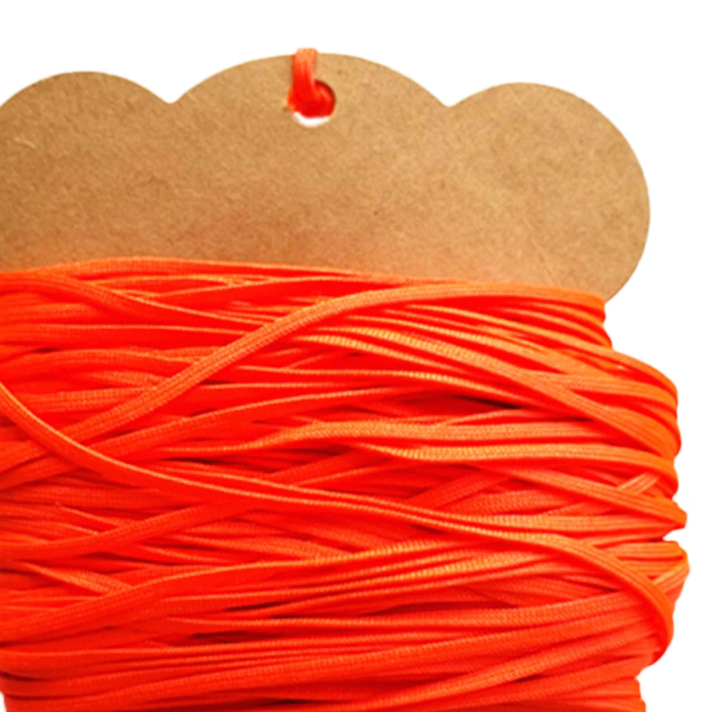 2mm Hgh Strength Flat Line Lightweight Dive Spool Finger Reel Line 15M/30M/50M for Scuba Diving Tools Fluorescent Orange/Green