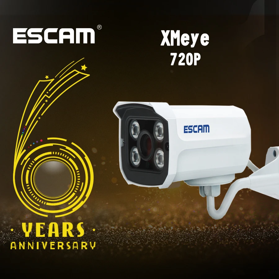 

Escam Brick QD300 Mini Camera HD720P IR Bullet H.264 CMOS IP Camera 3.6mm Lens Onvif Night Vision P2P 1.0MP Security Camera