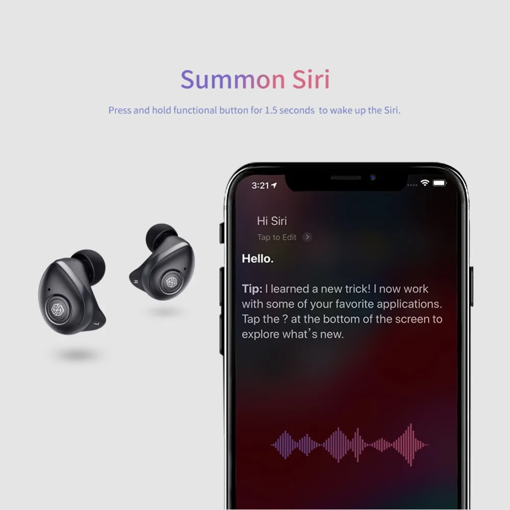 Nillkin Bluetooth 5 0 Earphones GO TWS Wireless Headphones Earphone Handsfree Waterproof Headphone Sports Earbuds Gaming Headset