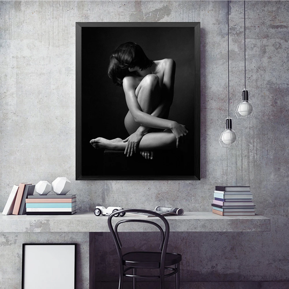 White-Black-Woman-Body-Art-Poster-Picture-on-The-Wall-Living-Room-Decoration-Picture-Decor-for (3)