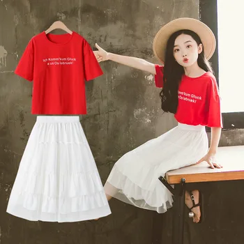 

Toddler Girl Clothes Children Clothes Girl Tracksuit Kids Boutique Kids Clothing Cotton Shirt + Skirt Sets 8 9 Mode Enfant Fille