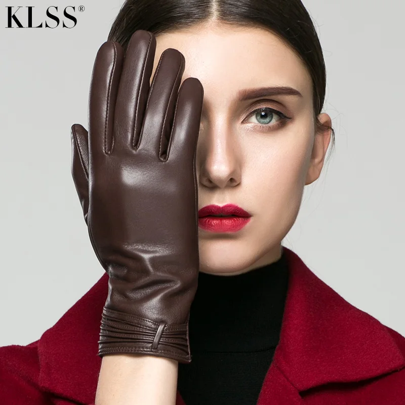 Buy KLSS Brand Genuine Leather Women Gloves High