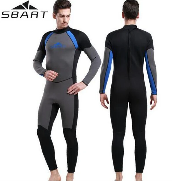 

SBART 3MM Neoprene Men Women One Piece Wetsuit Spearfishing Surfing Diving Equipment Suits Swimwear Spear Fishing